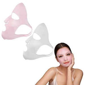7Penn Reusable Silicone Face Mask Cover Set - 2pk Silicone Sheet Mask Holders - Picture 1 of 8