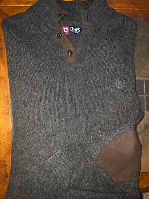 Mens Chaps Long Sleeve Mock Neck Sweater Size XXL 2XL - EUC - Image 1 of 2