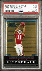 2004 Bowman Chrom #118 Larry Fitzgerald RC PSA 9 - Bild 1 von 2