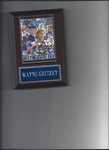 WAYNE GRETZKY COLLAGE PLAQUE RANGERS LA KINGS ST LOUIS BLUES OILERS HOCKEY NHL - Picture 1 of 1