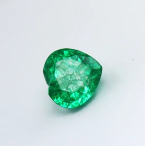 10 Ct Green Emerald Natural A+ Quality Loose Gemstone Heart Cut Christmas offer - Picture 1 of 8