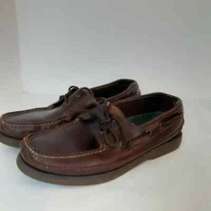 Sperrys Hombres Cuero Topsiders Whisky Cuero Cordones Talla 11.5M Informal Comodidad - Imagen 1 de 5