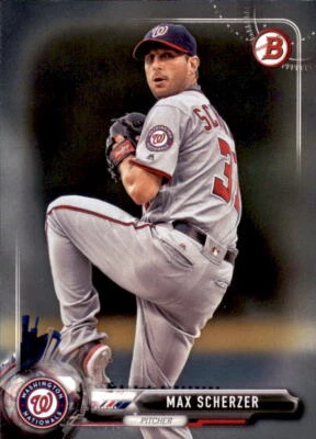 2017 Bowman Max Scherzer Card #43 Washington Nationals - Image 1 of 2