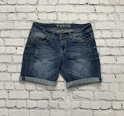 Truce Jeans Denim Shorts Women’s/Juniors Size 9 Medium Wash Distressed - Image 1 of 4