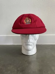 Vintage Polo Ralph Lauren rot Wolle Wappen Mütze Driving Cap 7 5/8 Größe sehr selten - Bild 1 von 11