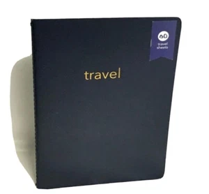 Reise Glatt Softcover Notizbuch, 60 Reiseblätter, Marineblau, Menge 2 (TN-34) - Bild 1 von 6