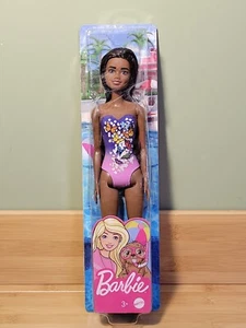 Barbie Doll 2021 Beach Swimsuit Water Play Doll - African American New In Box - Picture 1 of 6
