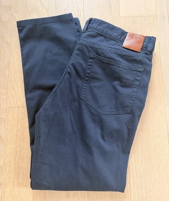 Zegna Roccia City Stretch Cotton Jeans Pants 5 Pocket Navy 36 (Fits like 33) - Image 1 of 4