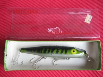 Señuelo de pesca vintage Creek Chub 2300 Husky Pikie Macherel #2320 - sin usar en caja Foto 1 de 4