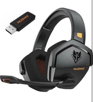 NUBWO G06 Dual Wireless Gaming Headset with Microphone for PS5, PS4, PC - 23ms Low ...