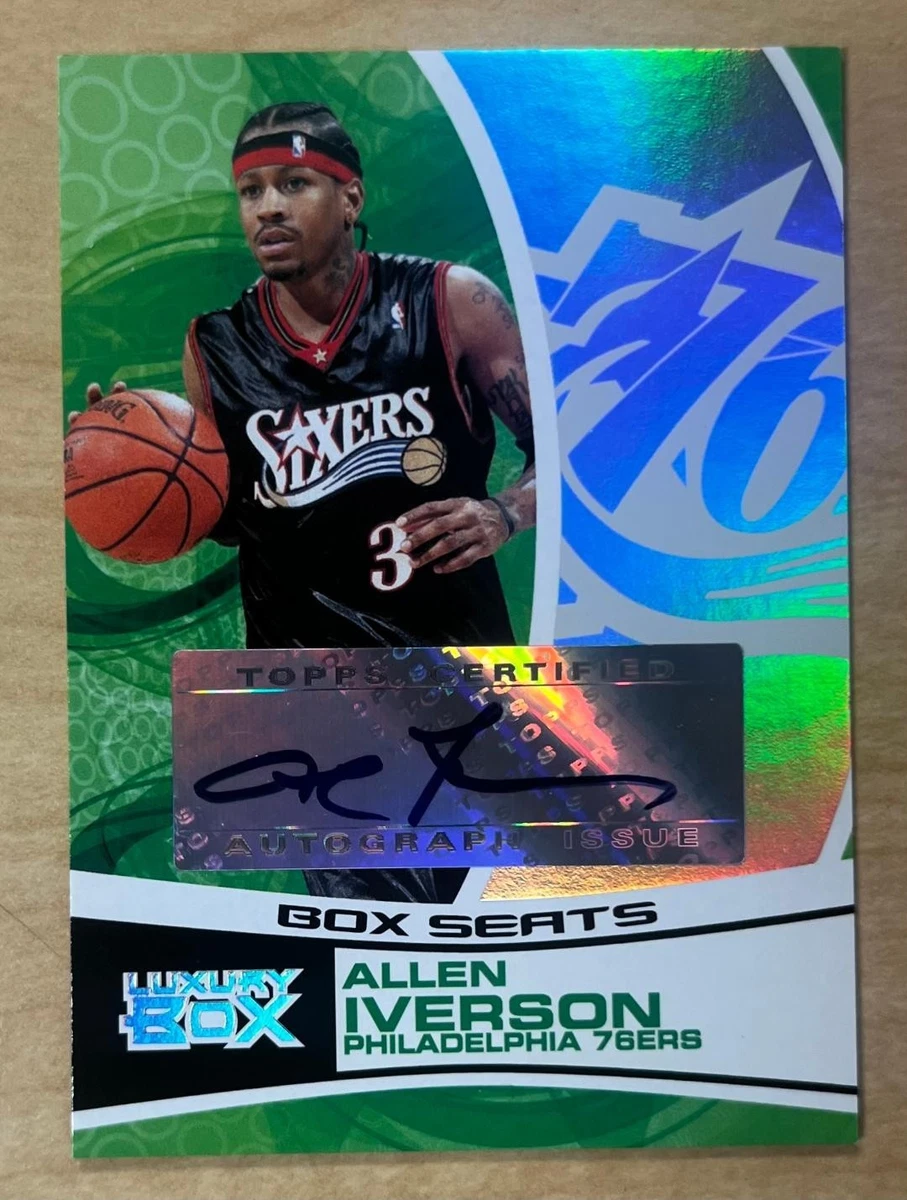 PSA8】2006TOPPS Allen Iverson auto75シリ Allen Iverson Signed 1/6