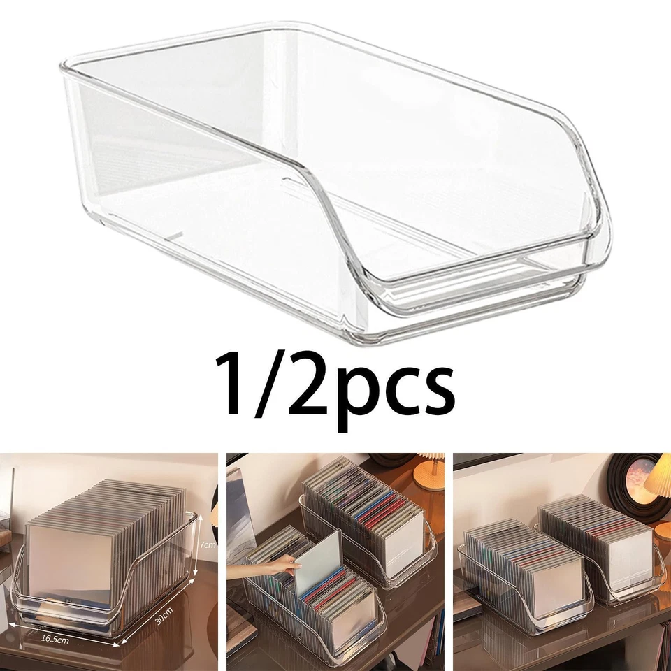 CD Storage Box Household Storage Bin for Kitchen Modern Clear - Image 1 of 1