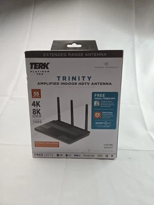 NEW TERK Trinity Trimodal HDTV Indoor Amplified Antenna TRITVA2Z 4K Ultra 1080P - Image 1 of 4