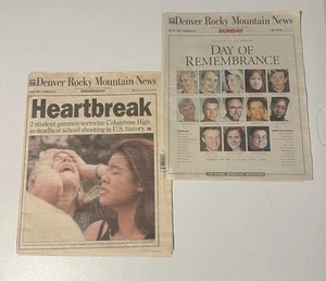 COLUMBINE High School 1999 Denver Rocky Mountain Newspaper Colorado News - Picture 1 of 3