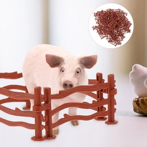 100 piezas valla de granja valla de animales juguete animales de granja y cercas - Imagen 1 de 12
