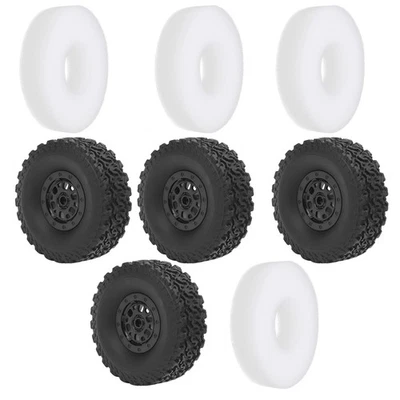 Plastic Rubber Tire Wheel Hub Sponge Set RC Car Accessory Fit For WPL C14/ C14K/ - Bild 1 von 4