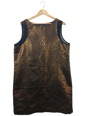 GRAIN DE MALICE Robe de soirée Dames Robe T EU 46 doré style décontracté - Photo 1/4