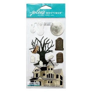 Jolees Casa Embrujada Halloween Pegatinas Dimensionales Álbum de Recortes Tarjeta Adorno - Imagen 1 de 9