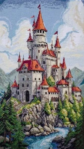 DIY Needlepoint Cross Stitch "Among the Clouds" Tapestry Embroidery Kit - Picture 1 of 8