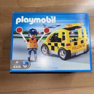 NEW Playmobil 4319 Airport Emergency Car Taxi/ Follow Me/ Sealed - Picture 1 of 10
