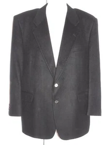 FIORAVANTI COUTURE NY Black Cashmere 2 Button Blazer Sports Coat Jacket - 40 R - Picture 1 of 8