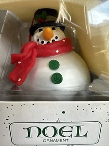Department 56 Mercury Glass Snowman Glass Ball Ornament #1842-2 - Picture 1 of 5