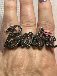 Anillo Mujer Barbie Joya Multicolor Elástico Barbie Con Labios - Imagen 1 de 5