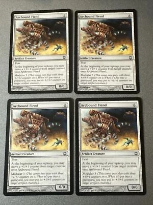 Arcbound Fiend  X4 Darksteel Ex  conditions see pics Front Back - Image 1 of 4