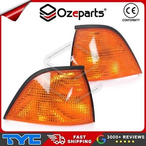 Pair LH+RH Corner Light Turn Lamp Amber For BMW 3 Series E36 Coupe 1991~1998 - Picture 1 of 6
