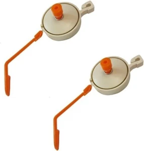 HONGVILLE - Pack of 10 Piece Retractable Yoyo Plant Support Hangers with Stopper - Picture 1 of 2
