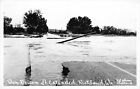 H7/ Richland Wisconsin RPPC Postcard c40s Von Geisen Street Flood Disaster