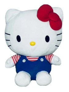 Sanrio Hello Kitty Plush Stuffed Animal Toy BOW Included Red White Blue Cat RARE - Imagen 1 de 12