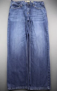 Men's RSQ Amsterdam Jeans Relaxed Medium Wash 5 Pocket Size 33x30 (Msr 33x29) - Imagen 1 de 8