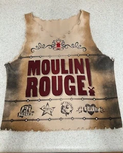 Official 2001 MOULIN ROUGE Movie Copyright Studded Tank (OOAK Designer Piece) Sm - Picture 1 of 9