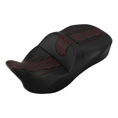 Asiento de dos plazas para conductor pasajero apto para Harley Touring Tri Road Glide 2009-2023 Foto 1 de 4