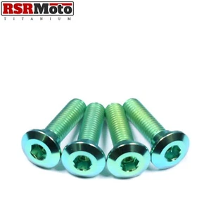 Kawasaki ZX6R ZX6RR (600 & 636) Titanium Rear Brake Disc Rotor Bolts, 1996-2022 - Picture 1 of 3