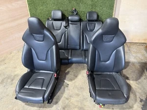 2010 2011 2012 AUDI S4 B8 B8.5 SEAT FRONT REAR INTERIOR BLACK LEATHER INTERIOR - Picture 1 of 22