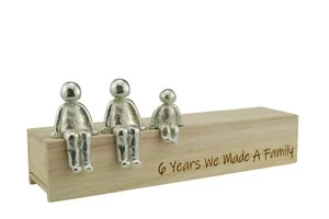 6th Anniversary Idea - 6 Years We Made A Family Metal Ornament - Choose Your ... - Picture 1 of 3