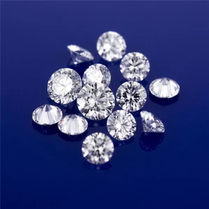 wholesale White D Color VVS1 Round Loose Moissanite Stone With GRA Certificate - Picture 1 of 10