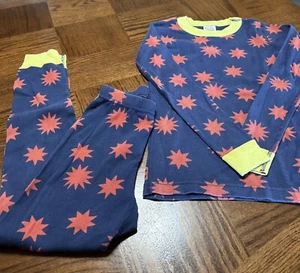 Hanna Andersson Pajama Set Girls/Boys Multicolor 2 Piece Long Sleeve Size 8 - Picture 1 of 4