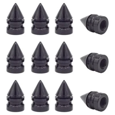 12 Stück YOU.S Ventilkappen Nieten Abdeckung Schwarz für Auto PKW LKW Motorrad - Bild 1 von 2