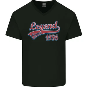 Legend Desde 29th Cumpleaños 1996 Hombre Cuello En V Algodón Camiseta - Imagen 1 de 35