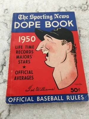 1950 The Sporting News Baseball DOPE book - Ted Williams on Cover - Image 1 of 2