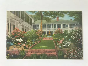 Postal MS Natchez Mississippi Hope casa de campo y patio jardín años 30 - Imagen 1 de 2