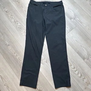 Men's Lululemon Pants Gray 33x32 Pockets Stretch Comfort Logo Straight Leg - Picture 1 of 12