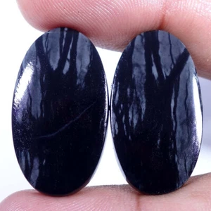 36.60Cts Natural Excellent Picasso Jasper Pair Oval Cabochon Gemstone 16X30X03MM - Picture 1 of 4