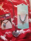 Joblot 2 Necklaces & Bracelet Faux Turquoise & Glass Heart / Costume Jewellery