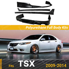 Fits Acura Tsx 2009-14 Type-S Style Front Lip Side Skirts Rear Diffuser Body Kit