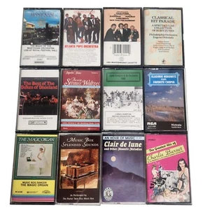 Vintage Classical Waltz Music Box Orchestra Cassettes Lot of 12 - Picture 1 of 8