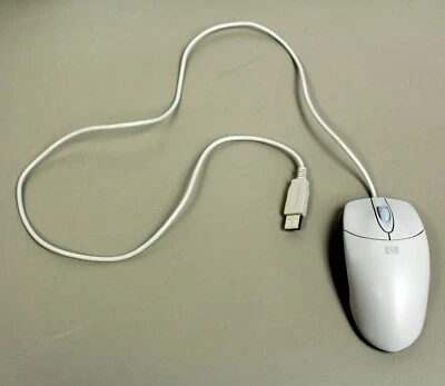 HP Wired Mouse M-UB48 Scroll Wheel 5184-4713 LZE01408573 USB Desktop PC Windows - Image 1 of 4